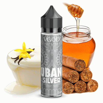 جوس تنباکو وانیل خامه عسل برند ویگاد VGOD CUBANO SILVER