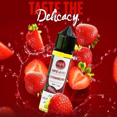 جوس توت فرنگی برند رایپ ویپز  RIPEVAPES STRAWBERRY