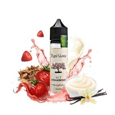جوس وی سی تی توت فرنگی برند رایپ ویپز  RIPEVAPES VCT STRAWBERRY
